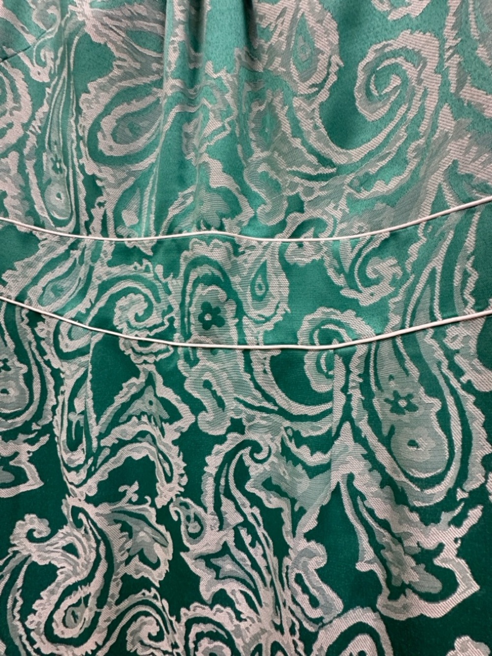 Alex Marie green paisley jacquard dress size 12 green/white - Picture 4 of 7